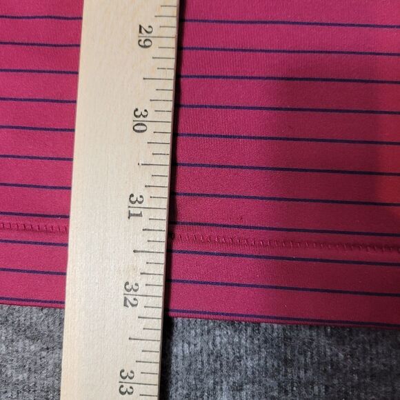 Peter Millar Summer Comfirt Mens Golf Polo Shirt Size XL Red Striped Rock Creek - Picture 10 of 10